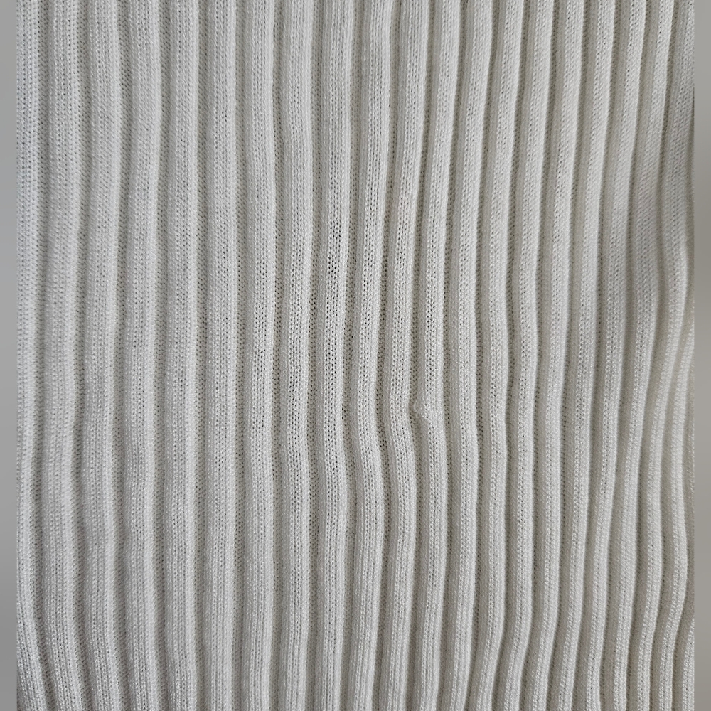 Balmain One-shoulder Ruffled Ribbed-knit Top Size 8 - Picture 9 of 12